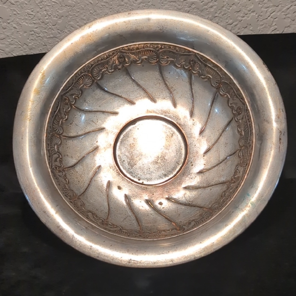 Ornate Silver Decorative Bowl